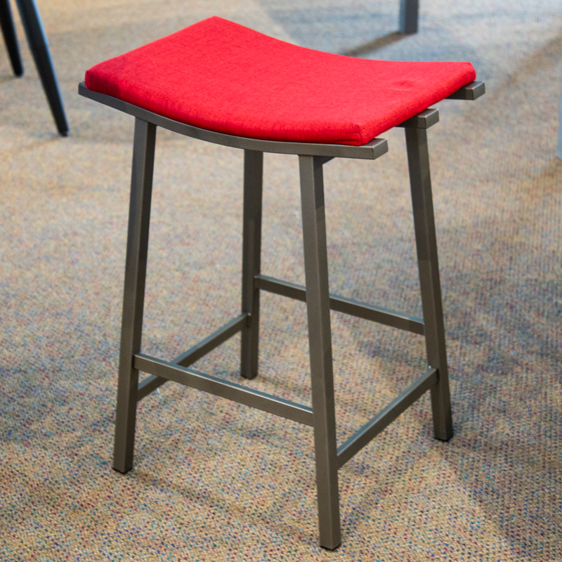 Nathan red counter stool