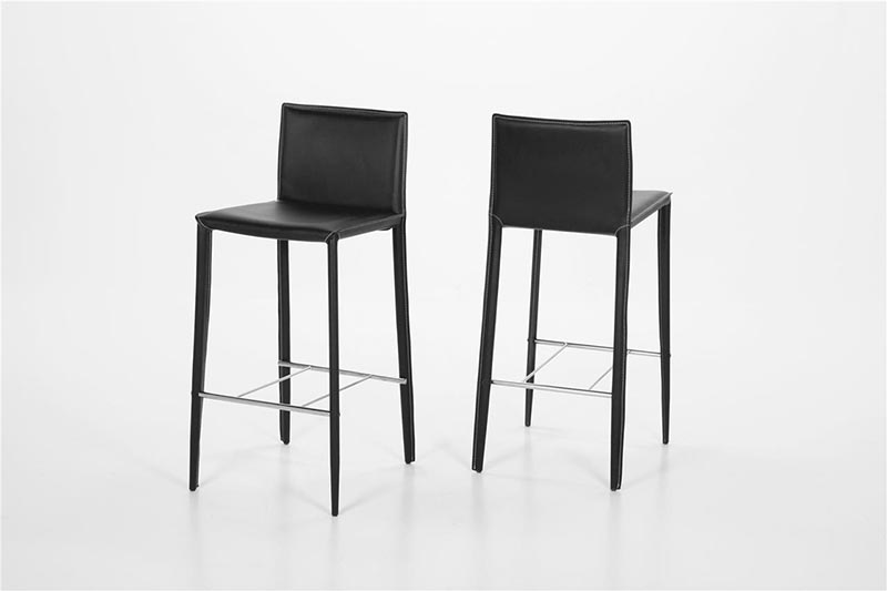 Andrew black bar stool