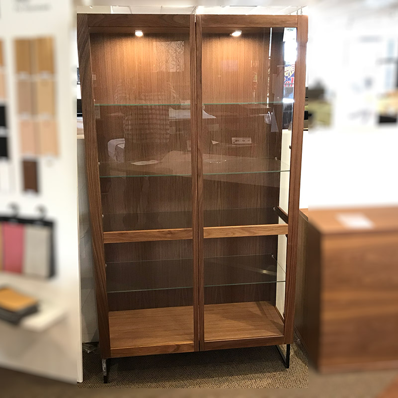 SM 452 walnut display cabinet