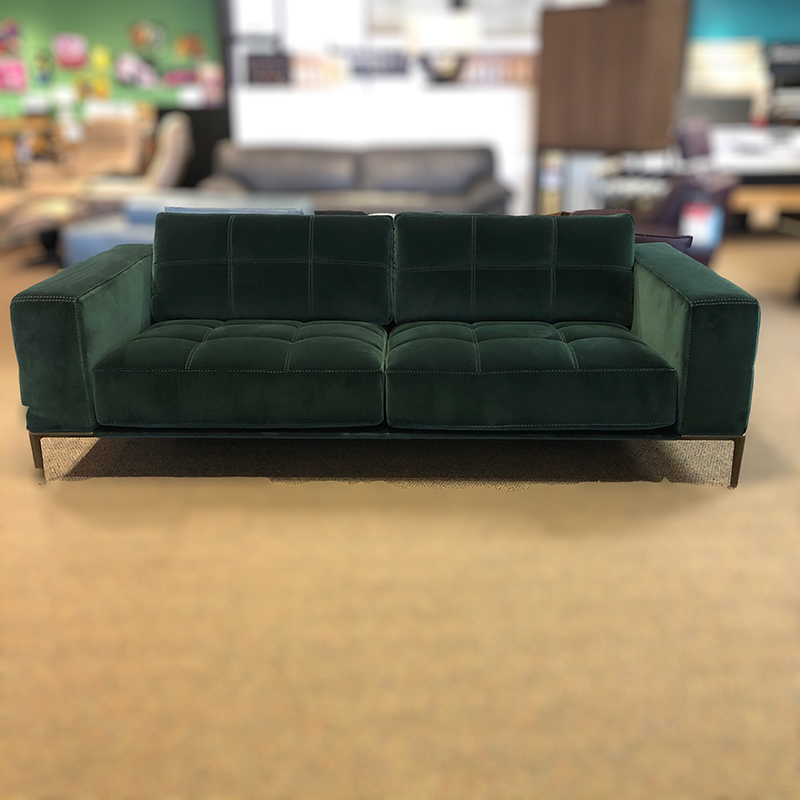 Barcelona 2 seat velvet sofa