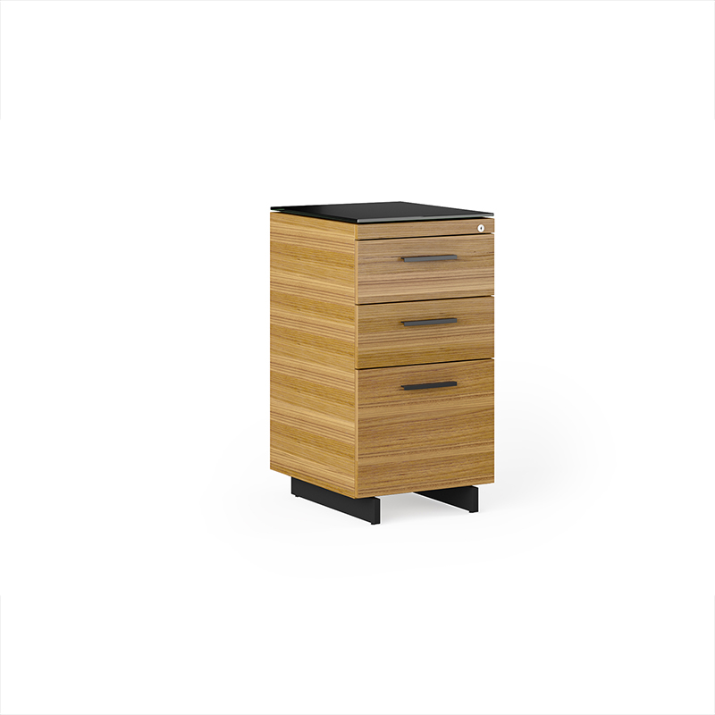 Sequel 6114 walnut file cabinet